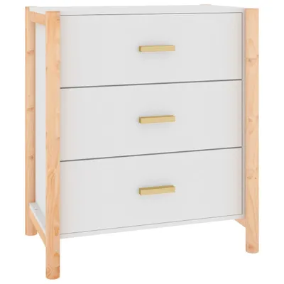 Image de Buffet Blanc 62x38x70 cm Bois d'ingénierie