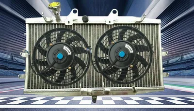 Zdjęcie produktu dla Radiator do motocykla - chłodzenie aluminiowe - przeznaczony do silników o pojemności 2300 cm³ - model 2004-2017