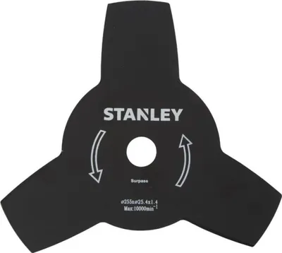 Produktbild von STANLEY Ersatzteil 3 Zahn Messer Buschmesser für Rasentrimmer SPS-1400 255mm