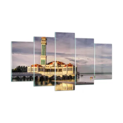Produktbild von Bilder auf glas - Architektur asien gebäude kultur - 160x85cm - Glasbilder - Wandbilder - Kunstdruck - zum Aufhängen bereit - Wanddekoration aus Glas - Glas Bilder - Wandbild auf Glas - GEA160x85-2119