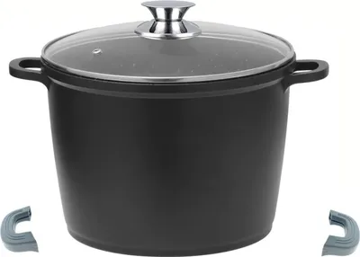 Obrázok produktu pre Hlboký hrniec s indukčnou pokrievkou Ø28cm Hrniec na polievku z liateho hliníka