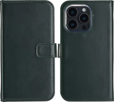 Zdjęcie produktu dla Selencia Etui z prawdziwej skóry dla Apple iPhone 16 Pro - Zielony