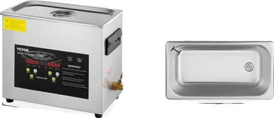 Image de Nettoyeur à ultrasons, fréquence ultrasonique de 40kHz, acier inoxydable durable, 6L