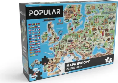 Obrázek produktu pro Puzzle - Evropy, 160 ks - CZ