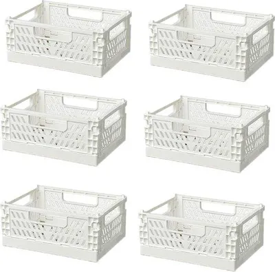 Produktbild von Weißer Klappbox 25x16x10 cm für Kinderzimmer und Küche