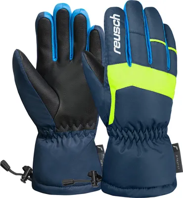Produktbild von Reusch Fingerhandschuhe Charlie R-TEX® XT Junior mit wasserdichter, atmungsaktiver Funktion 7800 blck/dress blu/saf yellow 4.5
