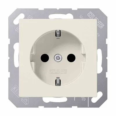 Produktbild von JG SCHUKO Steckd. A1520 cremeweiss