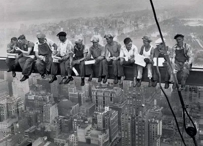 Image de LUNCH ON A SKYSCRAPER - 100x140cm - Affiche Poster