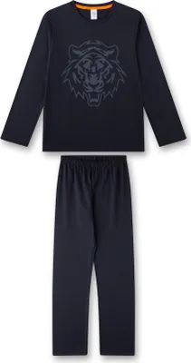 Produktbild von Sanetta Jungen-Schlafanzug lang dunkelblau Tiger 128