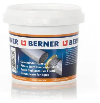 Produktbild von BERNER Gewindedichtungspaste 500 g für Gas, Wasser, Heizung bis 135 °C, 200 bar
