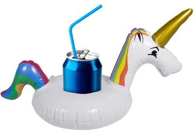 Produktbild von Aufblasbarer Getränkhalter Einhorn