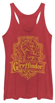 Productafbeelding van Harry Potter dameshemd, Gryffindor-logo, donkerrood gestreept, maat XX-Large