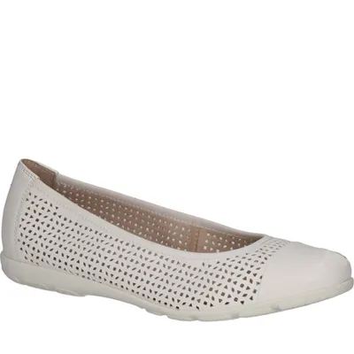 Zdjęcie produktu dla Caprice baleriny damskie 9-22181-42-102 Kolor: Biały Rozmiar: 37