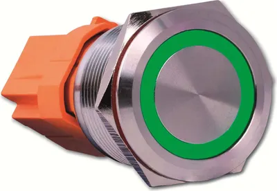Produktbild von Joy-it BUTTON22B-L-GR Tastschalter 250 V/AC 7 A 1 x Ein/(Aus) IP67, IK10 rastend 1 St