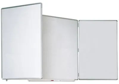 Produktbild von Whiteboard Klapptafel 3-teilig 1200x900mm weiß Email