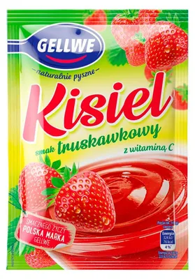 Productafbeelding van Gellwe Kisiel met aardbeismaak, 38 gram