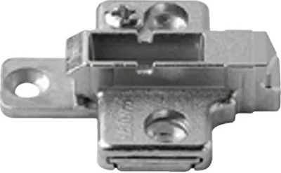 Produktbild von BLUM CLIP Kreuzmontageplatte, Zink, Schrauben, Distanz 3 mm