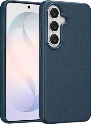 Immagine prodotto di Accezz MagSafe Cover posteriore in pelle per Samsung Galaxy S26 - Blu notte