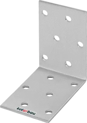 Produktbild von KOTARBAU Winkelverbinder 60 x 60 x 40 mm Verzinkt Stahl Bauwinkel Montagelöcher Möbelwinkel Schwerlast Holzverbinder Montagewinkel Stuhlwinkel