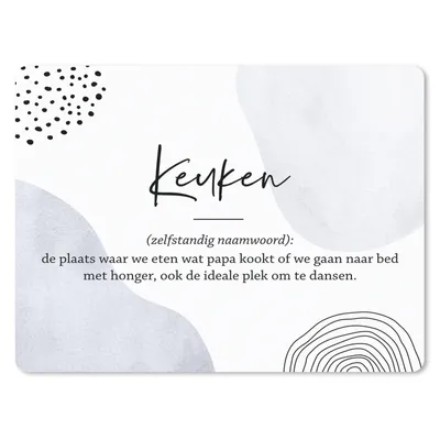 Produktbild von MuchoWow® Mauspad Mousepad küche - papa - zitate - küchen definition - sprichwörter - Wörterbuch 23x19 cm - Mousepads - Maus Mat - Pad - Mausunterlage - Schreibtischunterlage - Mauspad