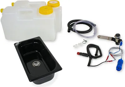 Produktbild von 12V Camping Spüle Bausatz Waschbecken Spülbecken Ford Transit VW Caddy T2 T3 T4
