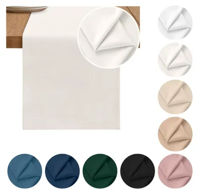 Produktbild von Zarter MATTER VELOURS-TISCHLÄUFER, weiß 40x275 cm