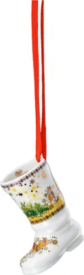 Immagine prodotto di Collezione Hutschenreuther 2024: Mini stivali in porcellana, soggetto "Gatto dispettoso", codice prodotto 02249-727481-27829
