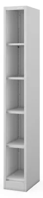 Immagine prodotto di Scaffale metallico sottile per l'archiviazione di documenti, colore grigio: TIM, dimensioni 250 x 1850 x 400 mm