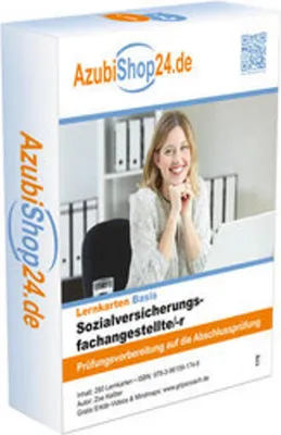 Image de AzubiShop24.de Basis-Lernkarten Sozialversicherungsfachangestellte /-r . Prüfungsvorbereitung