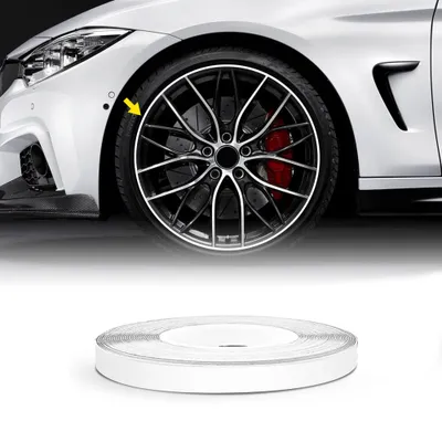 Produktbild von Wheel Trim Stripe reflektierende Weiß 5 mm x 6 mt