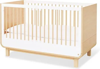 Produktbild von Kinderbett 'Round' - Umbaubbett - Bett für Kinder - Massiv Eichenholz - 145cm x 75cm x 90cm