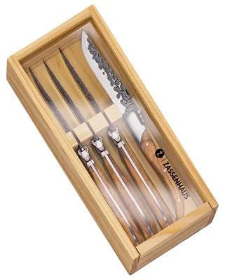 Produktbild von Zassenhaus Steakmesser BULL 4er-Set, Olivenholz