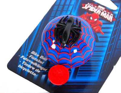 Zdjęcie produktu dla Dzwonek rowerowy 3D dla chłopców Spider-Man