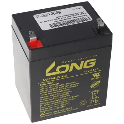 Immagine prodotto di Batteria Kung Long WP4.5-12 12 Volt 4,5 Ah 90 x 70 x 102 mm 4,8 mm Contatto Faston