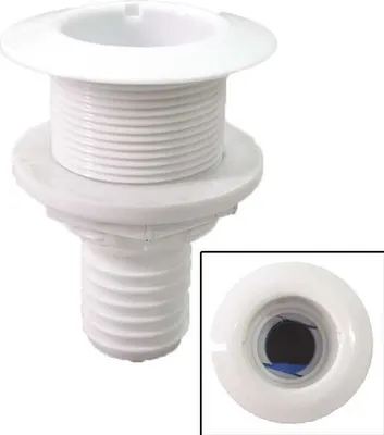 Zdjęcie produktu dla Wylot pokładowy / wylot pokładowy dla węża 1 1/2", Ø 42 mm, L 93 mm, biały
