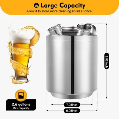 Productafbeelding van Bierreiniger - Bierreinigingsvat - Bierreinigingsemmer - Bierleidingreiniger - Bierwasmachine