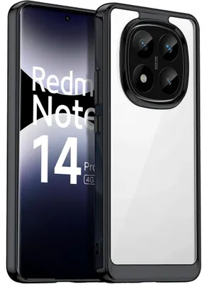 Image de Coque pour Xiaomi Redmi Note 14 Pro 4G (pas pour 5G) Protection Antichoc Silicone avec Dos Transparent