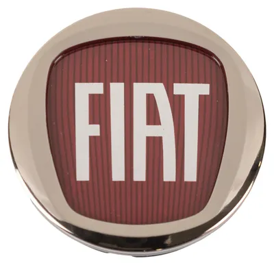 Produktbild von Original Fiat Nabendeckel Felgendeckel Alufelge Chrom Rot Spider Bravo 735448759