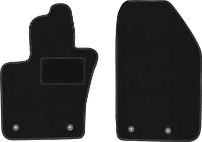 Immagine prodotto di Wielganizator tappetini auto velours anteriori adatto per Fiat 500X (2014-2018, crossover) neri, set 2 pz, con fissaggi
