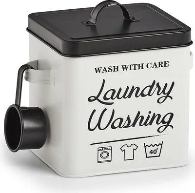 Produktbild von Waschpulver-Box, Metall "Laundry"