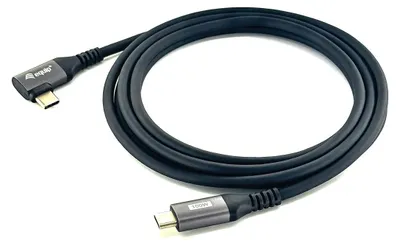 Immagine prodotto di Equip Kabel USB-C2.0->C 90°      PD100W St/St  3.00m schwarz
