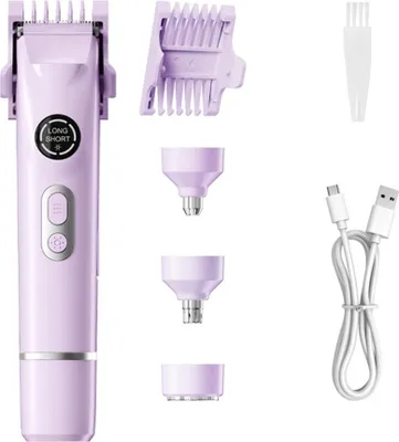 Produktbild von INF Multifunktionaler Epilierer ABS, 4-in-1 Trimmer für Gesicht und Körper Violett