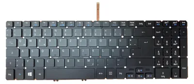 Image de FR - Clavier avec éclairage sans cadre compatible avec Acer Aspire Nitro VN7-571