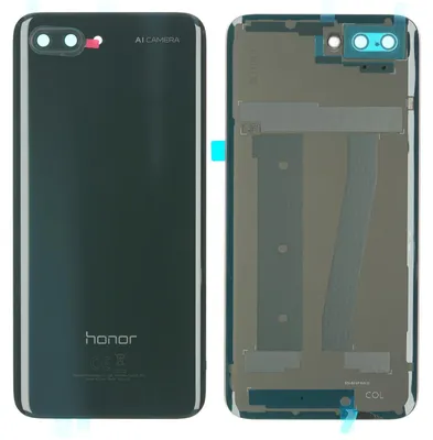 Produktbild von Honor 10 Backcover + Kameraglas + Kleber (Midnight Black), Schwarz