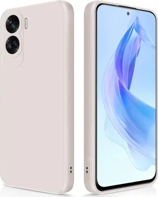 Immagine prodotto di Custodia sottile in silicone per Honor 90 Lite in morbido silicone liquido, opaco, resistente ai graffi Bianco