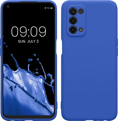 Produktbild von kwmobile Handyhülle für Oppo A74 (5G) / A54 (5G) Hülle - weiches Handy Silikon Case - Schutzhülle Cover - Baltik Blau