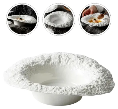 Produktbild von Tiefer Servierteller aus Keramik für Salate und Pasta