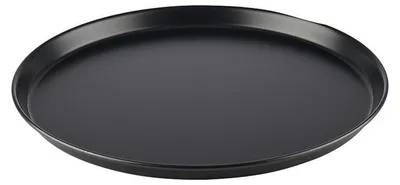 Produktbild von APS 73510 Pizzablech, Blaublech (nicht beschichtet), Ø 36 cm (Boden 34 cm), Höhe 2,5 cm, hitzebeständig bis 360°C
