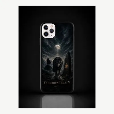 Productafbeelding van iPhone 11 Pro hoesje, telefoonhoesje, beschermhoesje, case met Odin Vikingenmotief – LUNØIR ©