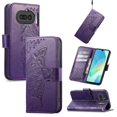 Immagine prodotto di Custodia a libro per Nothing Phone 4a con scomparto per carte, design viola